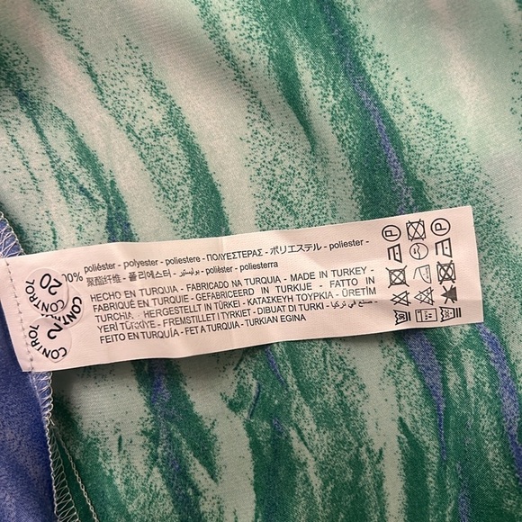 Zara Watercolor Button Down Blouse, Sz. S. - Picture 10 of 13